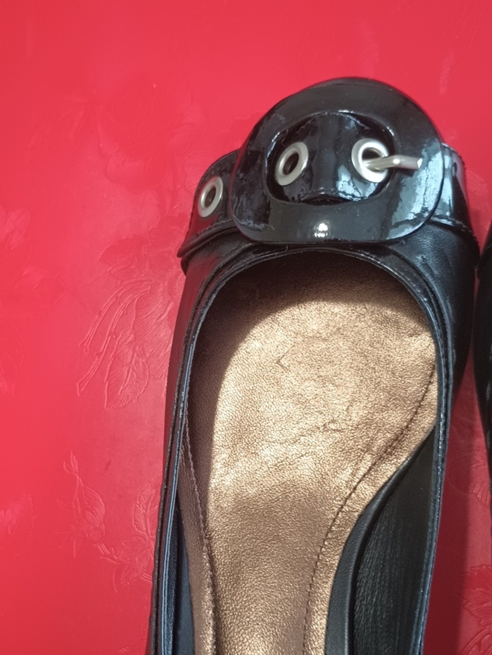 J Vincent Black Patent Leather Flats - 8M women - NWoT - Picture 9 of 12